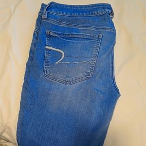 American eagle jeans size 14 light wash